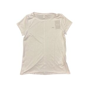 NWT Under‎ Armour Women's HeatGear Short Sleeve Dri Fit Shirt White XXL